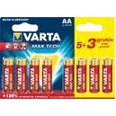 BLISTER DE 5+3 LR06 MAXTECH VARTA